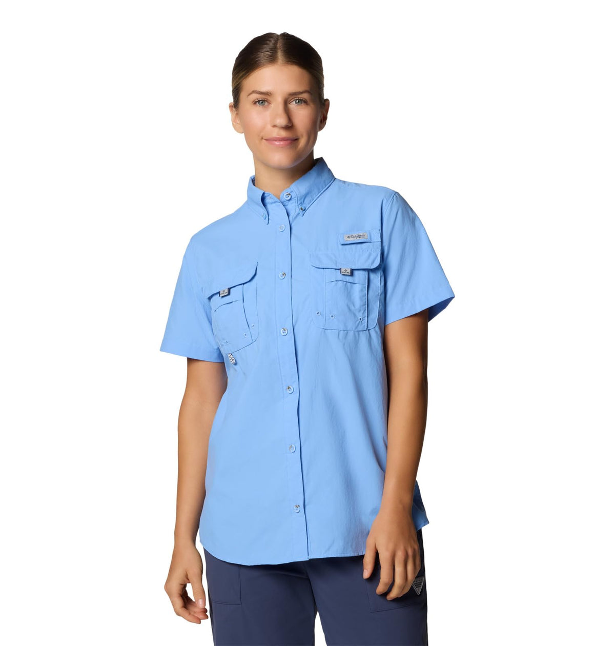 Columbia Bahama II Camisa PFG Manga Corta Mujer - Gorra blanca - M