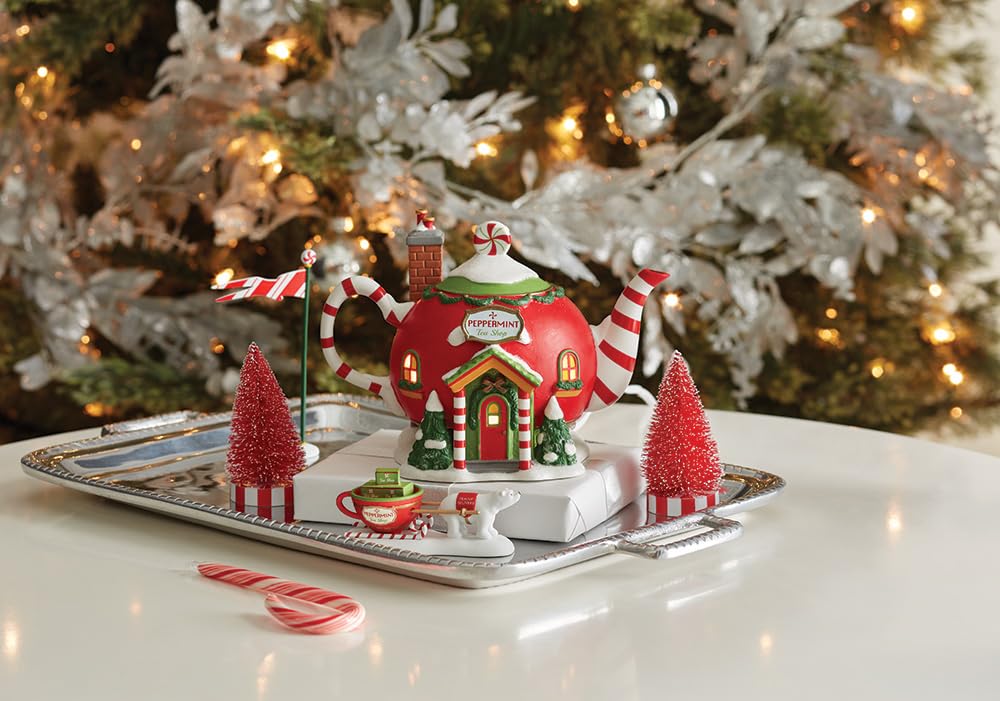 Department 56 North Pole Village - Edificio Ligero para Tienda de té de Menta