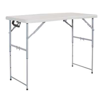 Office Star Mesa Plegable de Resina, Plegado Central - 4 ft, Height Adjustable, Center Folding