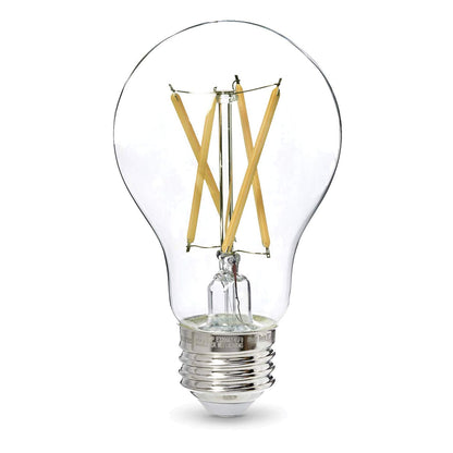 Asencia FG-03886 - foco LED de filamento transparente (A21, 100 W, 2700 K, 15 000 horas, intensidad regulable, 6 unidades
