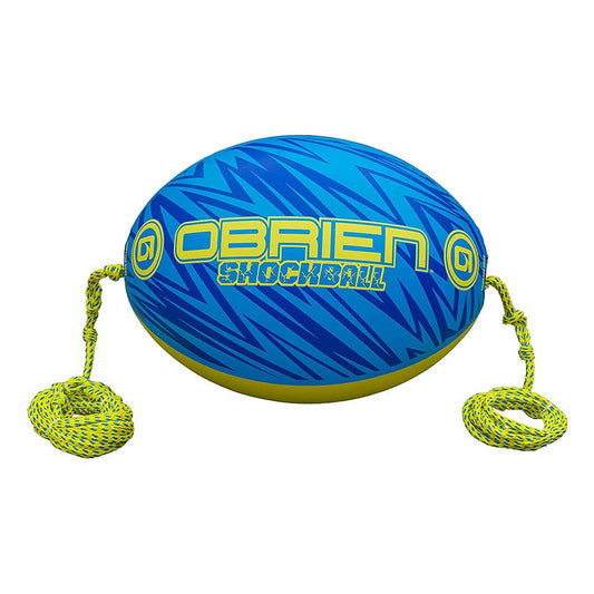 O'Brien Oval Shock Ball and Towable Tube Floats with Rope for Lake or River