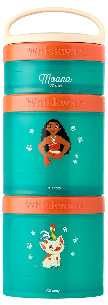 Whiskware Disney Princesa Recipientes para Aperitivos, 3 Tazas - Moana