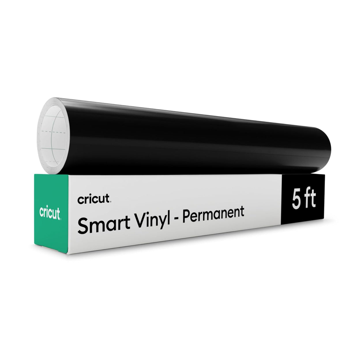 Cricut Vinilo Permanente Smart Vinyl a Granel, Acabado Mate - 13" x 5ft - Negro