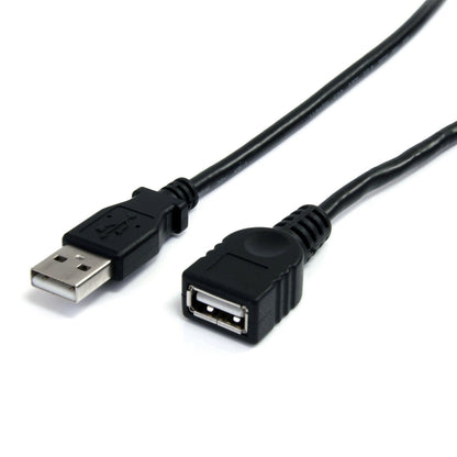 StarTech USBEXTAA10BK Cable de Extensión USB2.0, Macho a Hembra USBA, Extensor, color Negro, 3 m