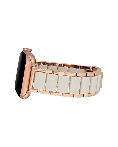 Anne Klein - Pulsera de goma para Apple Watch, segura, ajustable, correa de repuesto para Apple Watch, se adapta a la mayoría de muñecas