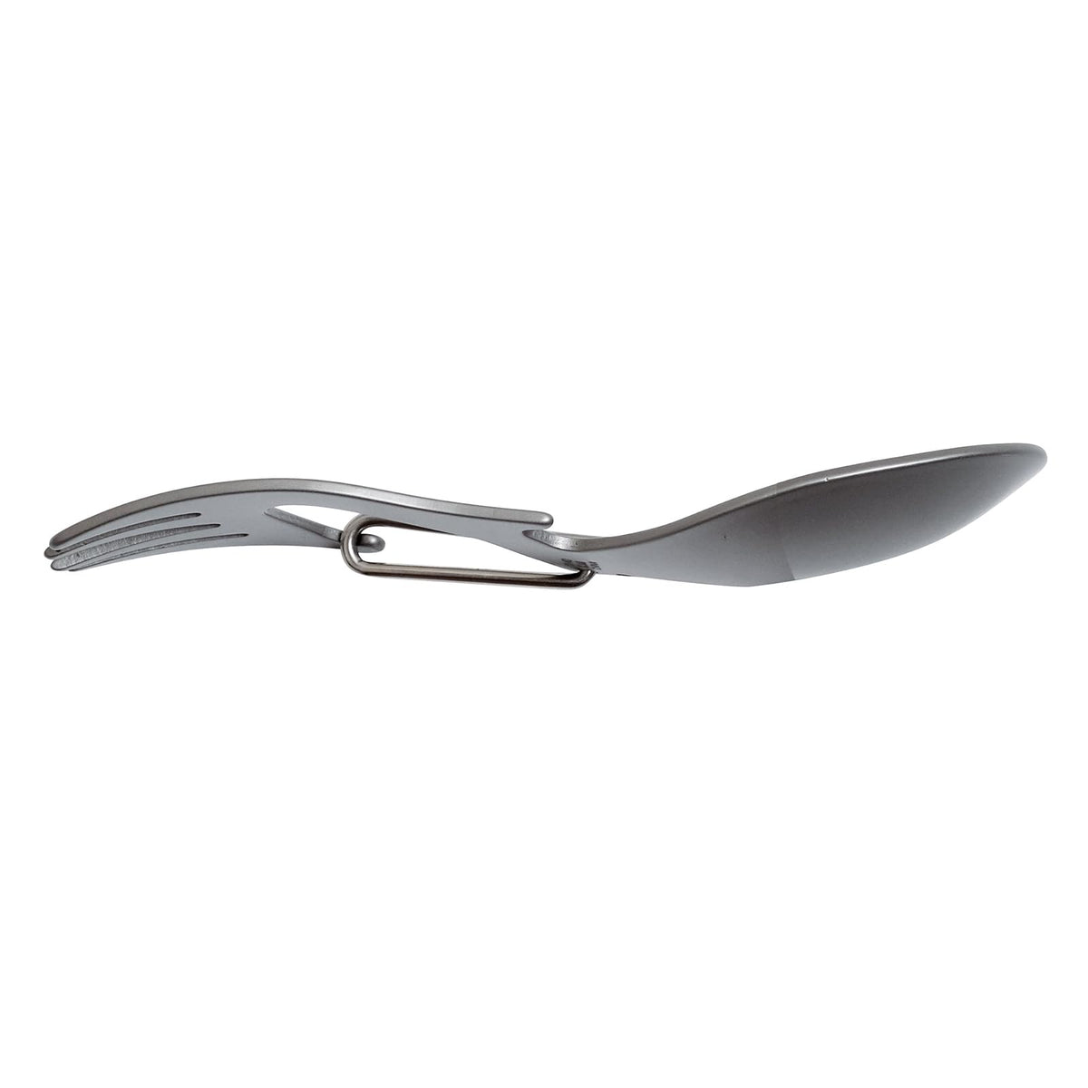 Kershaw Ration - Espátula Multiherramienta, Cuchara de Acero Inoxidable, Tenedor, mosquetón y abridor de Botellas, Longitud Regular y XL
