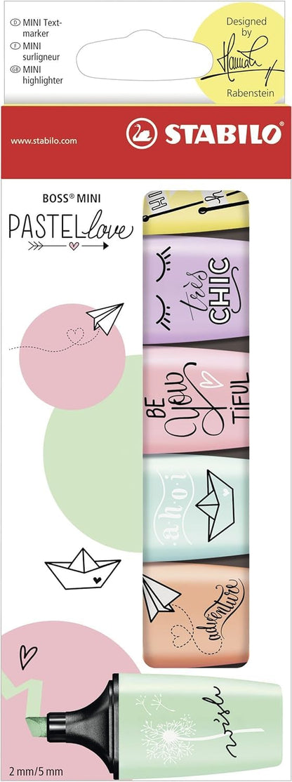 STABILO BOSS mini con 6 colores pastel