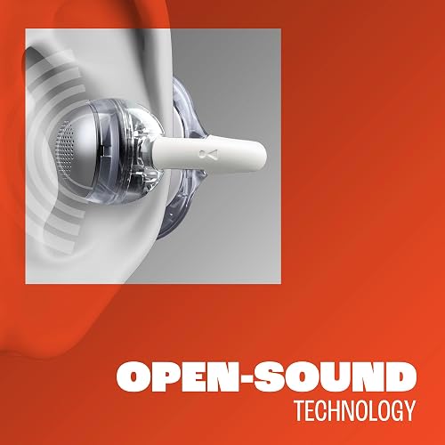 JBL Soundgear Clips - Auriculares inalámbricos de oído abierto, sonido dinámico con refuerzo de graves, comodidad durante todo el día, 4 micrófonos nítidos, llamadas claras 2.0 con algoritmo entrenado
