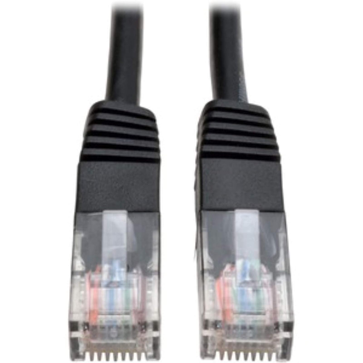Tripp Lite N002-012-BK Cable de Red Patch Moldeado Cat5e Negro de 350MHz (RJ45 M/M) de 3.66 m [12 pies]