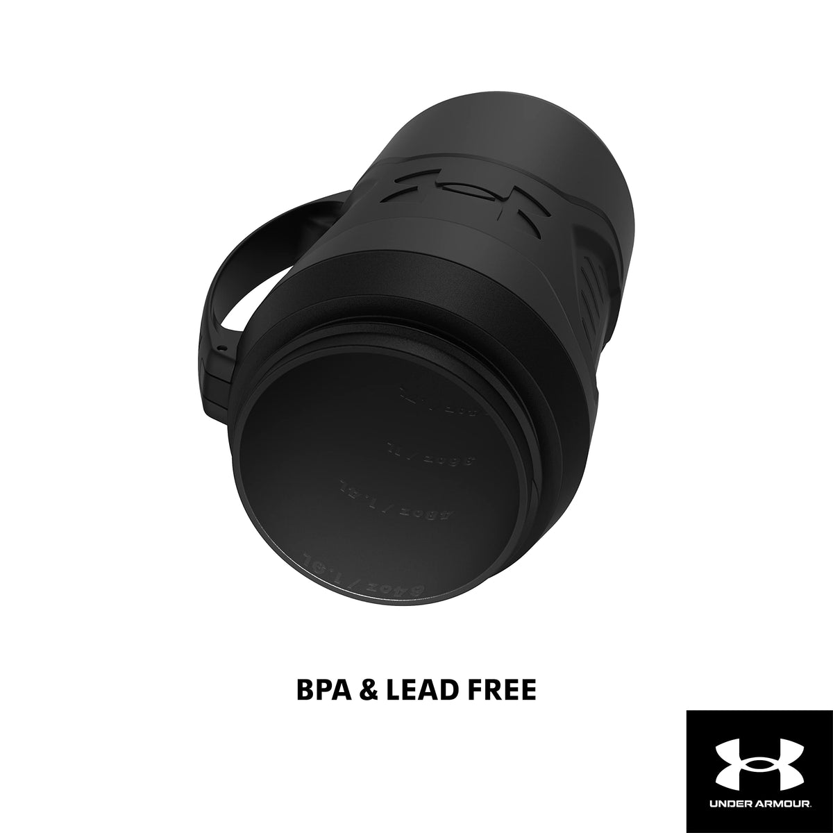 Under Armour Botella de Agua de Entrenamiento 64oz Playmaker Unisex, Color Gris, Unitalla