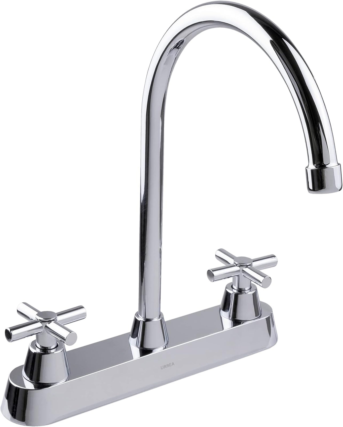 Urrea Mezcladora de 8" con Manerales de Cruceta, Acabado Cromo, 318MC