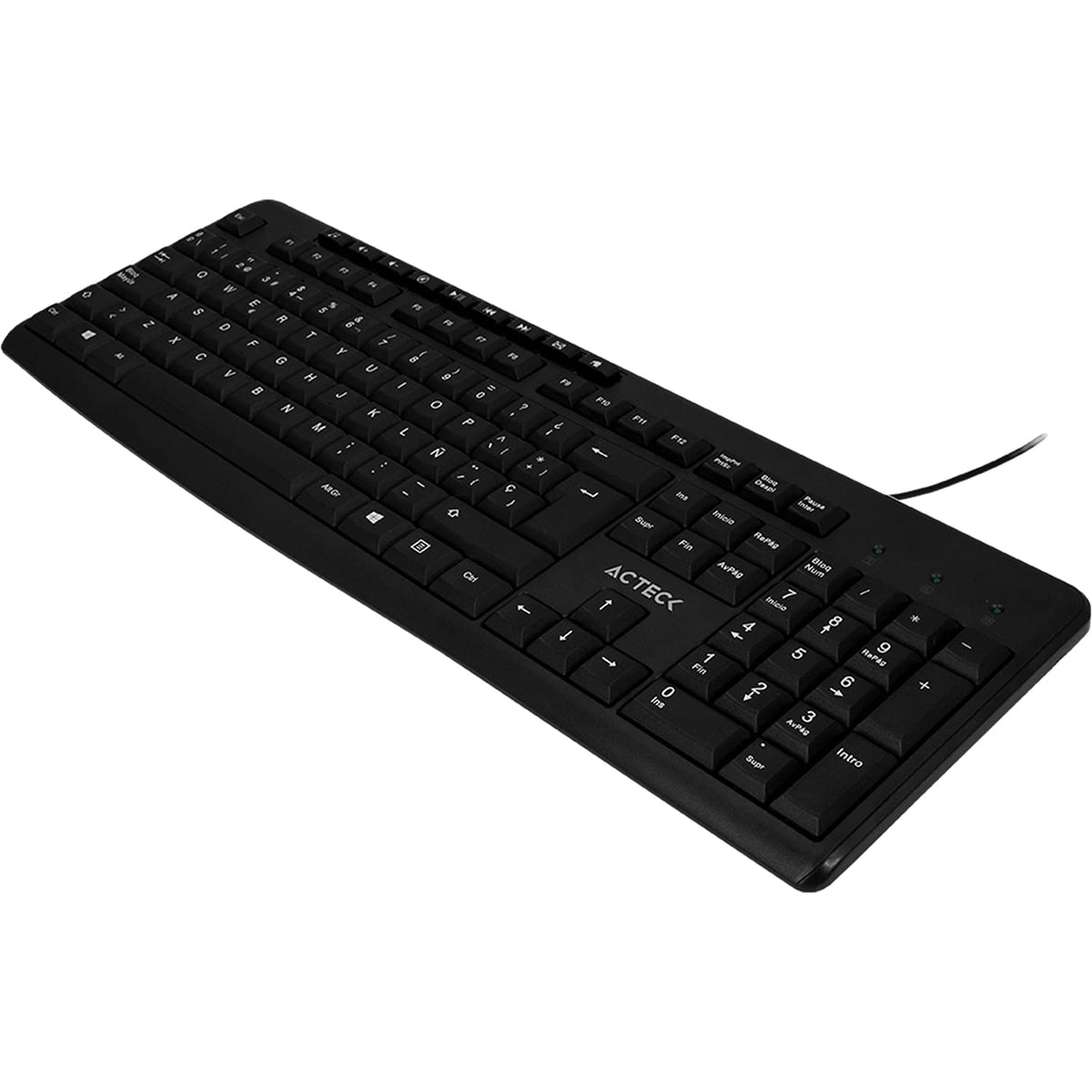 Acteck Kit 3 en 1 Teclado Multimedia Mouse y Audifonos KT30 USB AC-931687