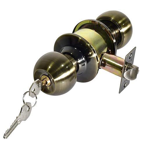 Phillips Cerradura Perilla Cilíndrica Recámara Latón Para Puertas Izq/Der