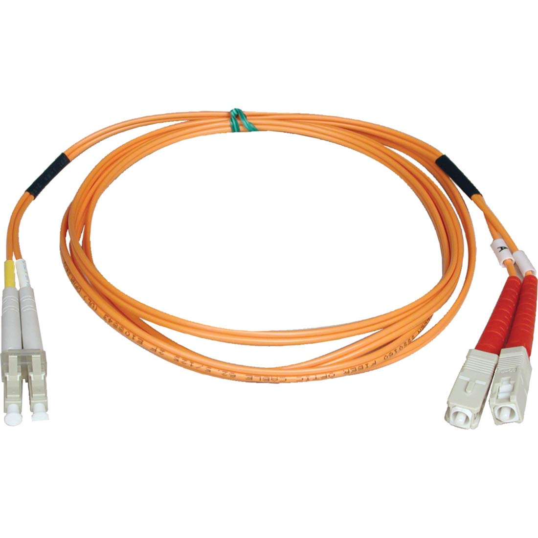 Tripp Lite Duplex Multimode 50/125 Fiber Patch Cable (LC/SC), 50M (164-ft.)(N516-50M)