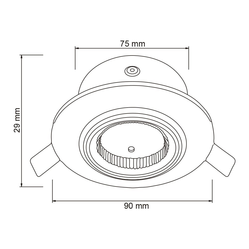 Tecnolite Lámpara para Empotrar, de interior color Satinado YD-610/AL