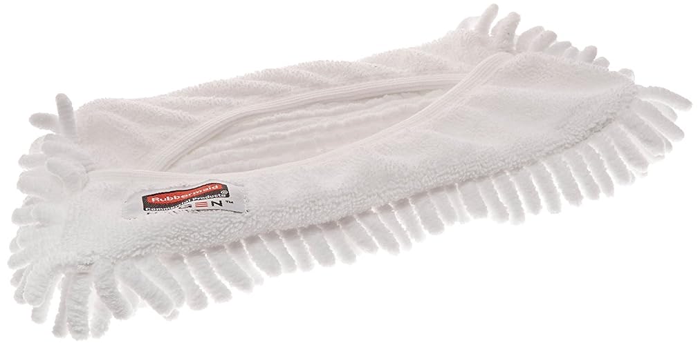 Rubbermaid Commercial FGQ86100WH00 HYGEN - Cubierta flexible de microfibra para trapeador (28 cm), color blanco