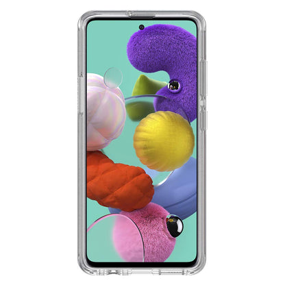 OtterBox Symmetry - Funda Transparente para Samsung Galaxy A51 (no versión 5G) - Stardust (Placa Plateada/Transparente)