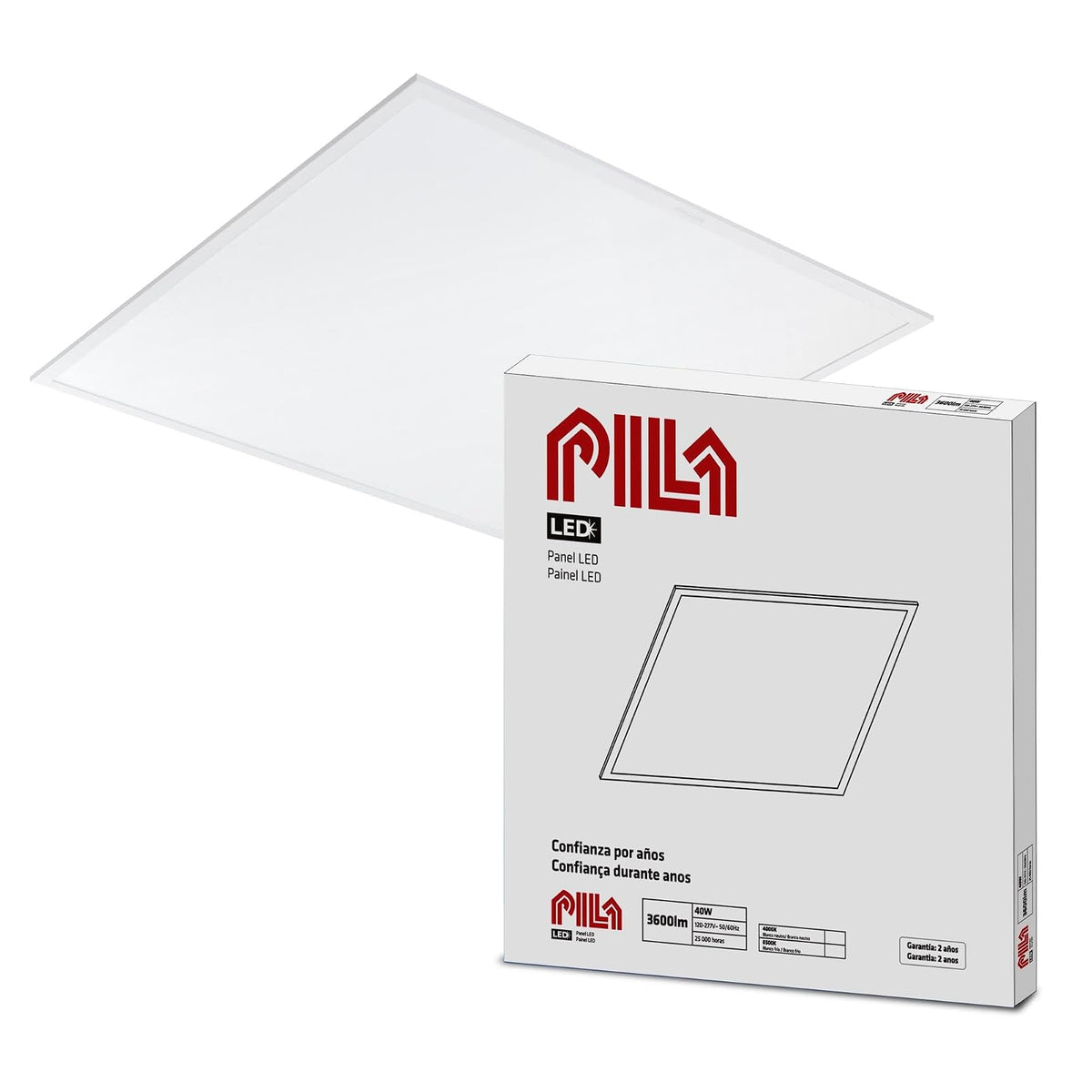PILA Reflector LED Empotrado Luz Fría 36W con Ahorro de Energía