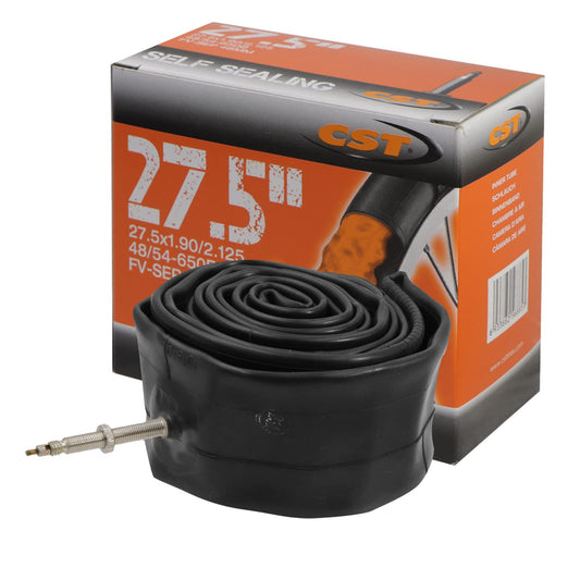 CST Cámara 27.5X1.90/2.125 (48/54-650B) ‍ con Sellador Antiponchaduras | Válvula Fina 48mm | Ideal para Bicicleta de Montaña