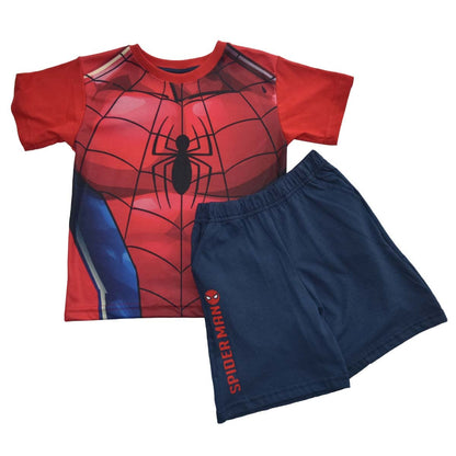 Conjunto Playera/Short Manga Corta Niño Algodón Personaje Spiderman