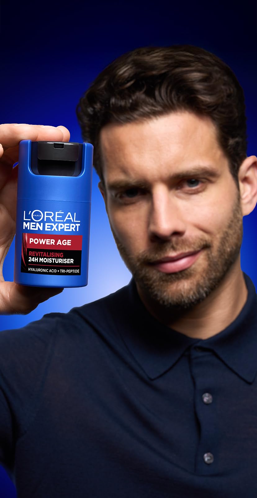 L'Oréal Paris Men Expert Stop Arrugas Crema Antiedad Hidratante 50 ml | Desarrollada para la piel masculina, hidrata y ayuda a dar vitalidad al rostro mientras combate las líneas de expresión