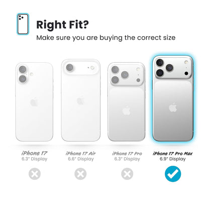 Speck GEMSHELL Grip +MS Funda para iPhone 17 Pro MAX, Transparente/Transparente, Agarre Protector Delgado, protección contra caídas, Compatible con MagSafe