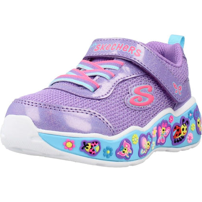 Skechers Play Scene Fun Squad Zapatillas para Niña - 13.0 cm - Púrpura - Multi
