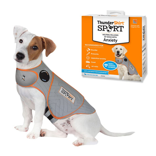 ThunderShirt Chaleco de ansiedad para Perros pequeños, Platinum Sport
