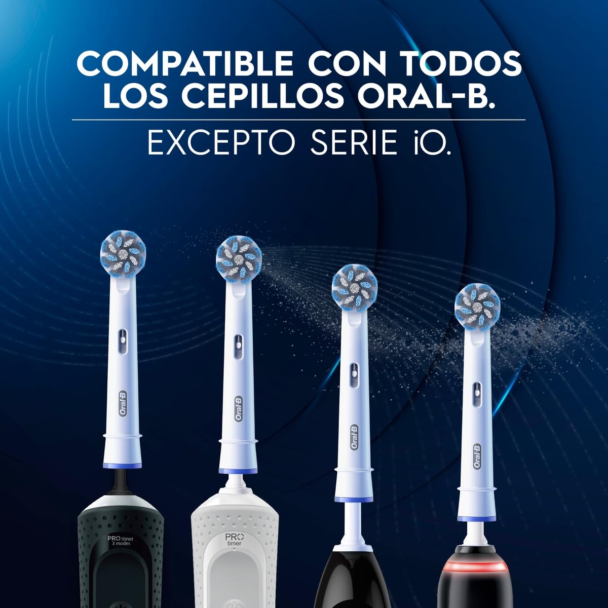 Oral-B Precision Clean, Cabezal Redondo de Repuesto para Cepillo Eléctrico, 4 Unidades