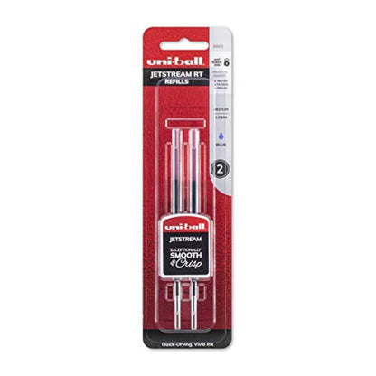 DYMO Jetstream RT Recambio para Bolígrafo, Negro o Azul - Bold Point (2-Count(Refills)) - Azul - 2 Unidad (Paquete de 1)
