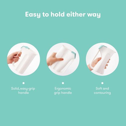 Frida Baby Regadera Infantil para la Ducha | Hora del Baño | Mango Ergonómico de Fácil Agarre | 2 Formas de enguagar | SIN BPA