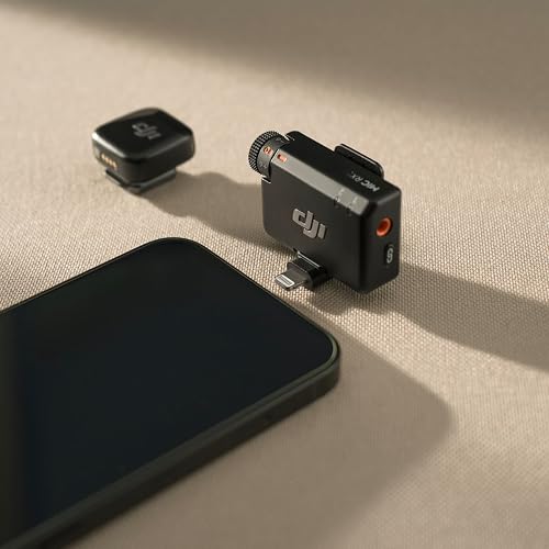 dji Adaptador de teléfono móvil (Lightning) Mic Mini, Compatibilidad Mic Mini