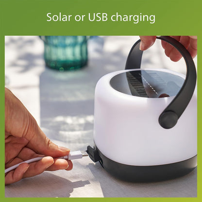 PHILIPS LED solar portátil 3 en 1 ajuste de luz 1 paquete de 1 paquete de blanco brillante (3000 K) y cambio de color 80/20 lúmenes, impermeable y recargable