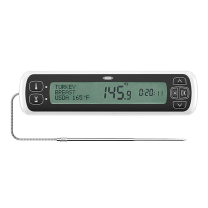 Oxo 11231300 Termómetro Digital Preciso Acero Inoxidable, Multicolor