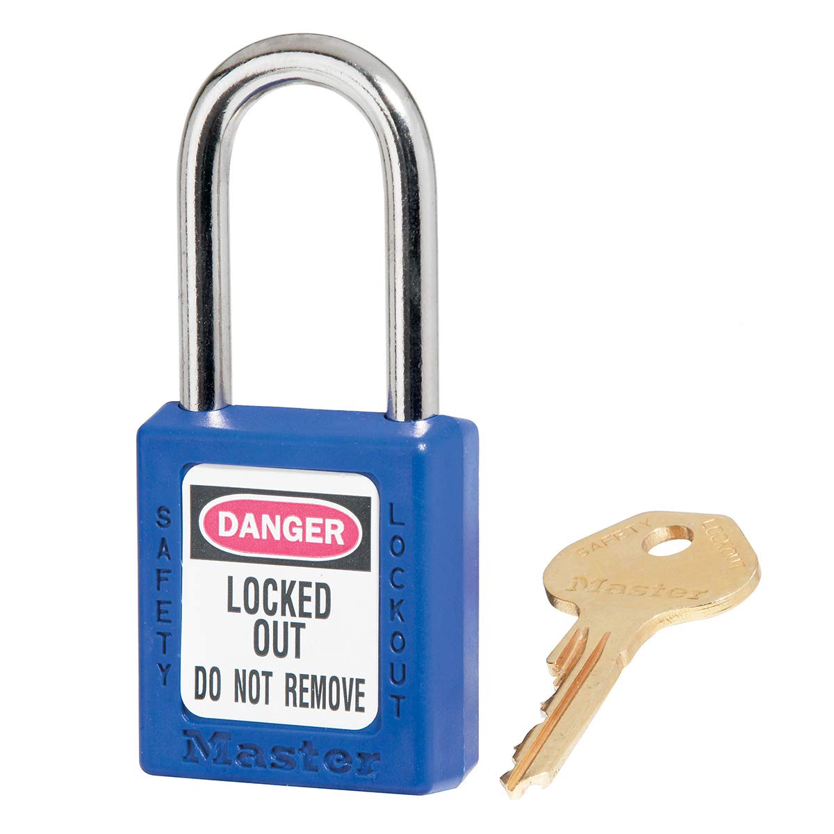 Master Lock 410 Candado de Seguridad para Bloqueo y Etiquetado - Azul