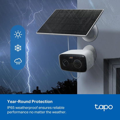 TP-Link Tapo Kit TC80 | Kit de cámara de Seguridad Tapo con energía Solar.