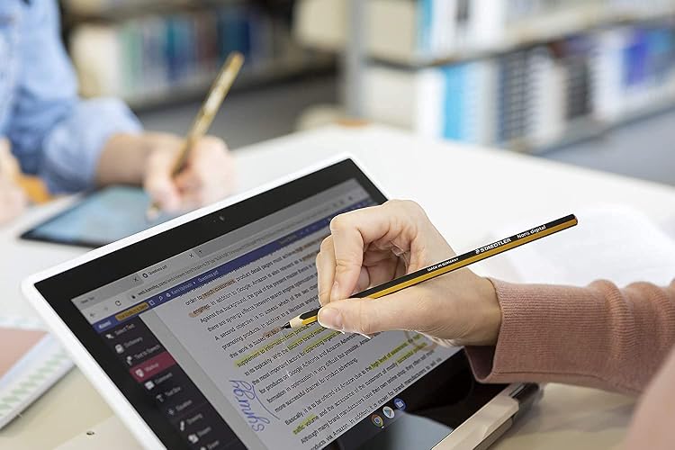 Staedtler 180 22 Noris Digital EMR Stylus en forma de lápiz, punta fina de 0,7 mm, 4096 niveles de sensibilidad a la presión, no requiere carga