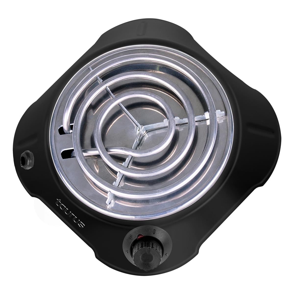 TAURUS ALPHA BLACK| | Termostato de Seguridad Evita Sobre Calentamiento | Control de Temp | Resistencia Aplanada para Mayor Estabilidad | Indicador Luminoso | 700 W