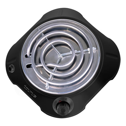TAURUS ALPHA BLACK| | Termostato de Seguridad Evita Sobre Calentamiento | Control de Temp | Resistencia Aplanada para Mayor Estabilidad | Indicador Luminoso | 700 W