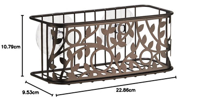 InterDesign Vine Suction Basket, Bronze