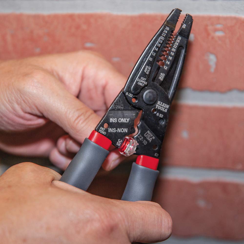 Klein Tools 1019 Klein Kurve - Pelacables para conectores B e IDC, fabricado en Estados Unidos, terminales, más