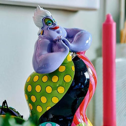 Enesco Disney by Romero Britto The Little Mermaid Ursula Figurine, 8.27 Pulgadas, Multicolor