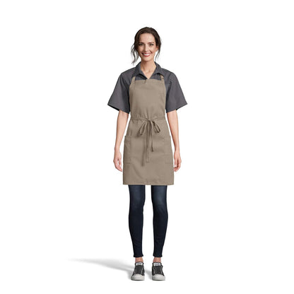Uncommon Threads Unisex ADJ Bib Apron 2 Patch Pockets