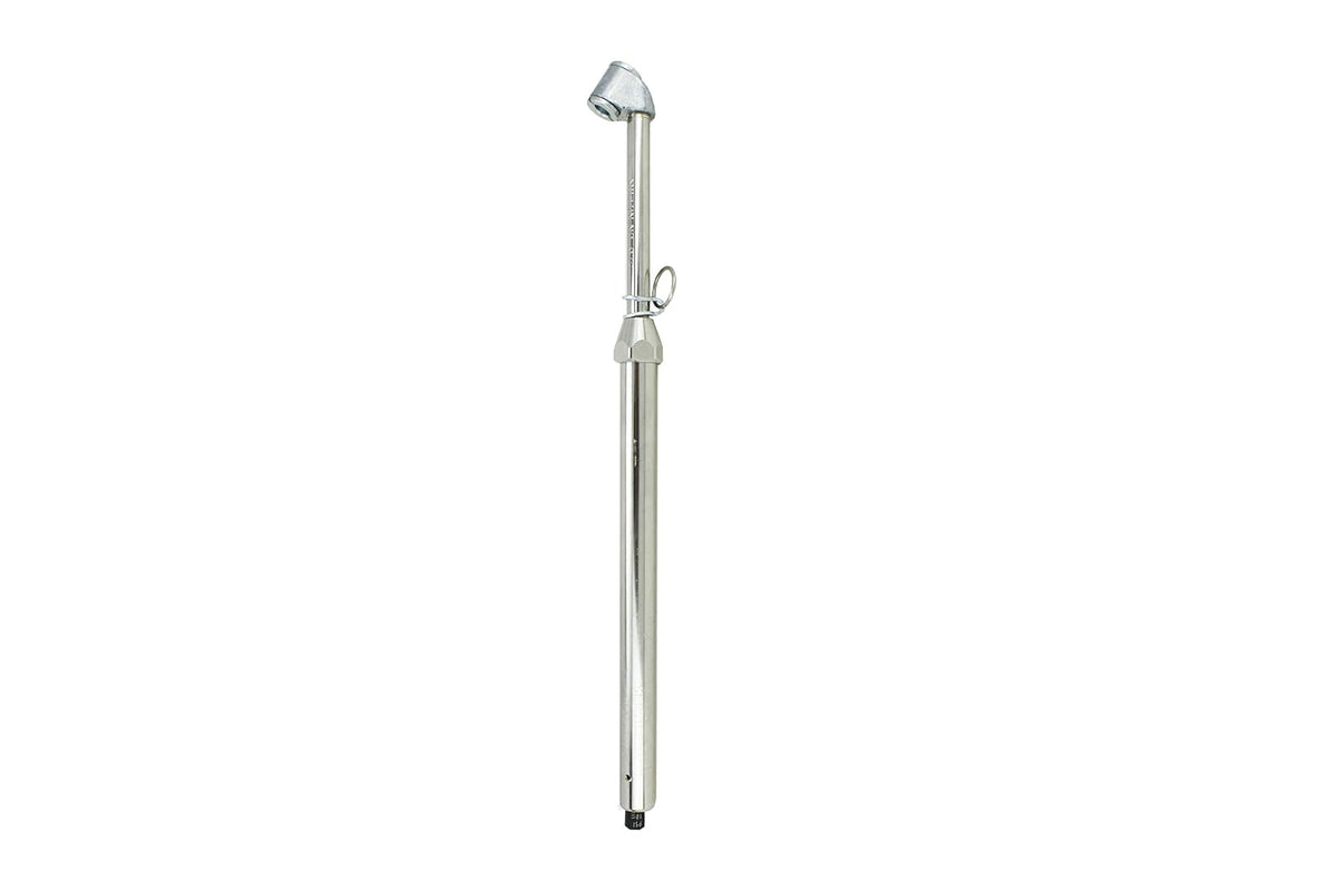 Milton S-976C Medidor Presión Neumáticos Calibrable Portabrocas Doble Cabeza 10-160 PSI Plateado