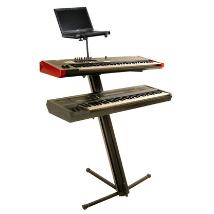 On-Stage MSA5000 - Soporte para laptop y tabletas | Versátil, ranuras de ventilación, pestañas ajustables, para estudio o escenarios