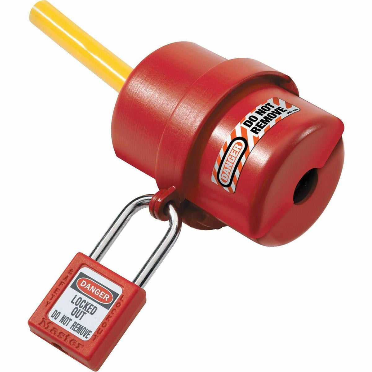 Master Lock 487 Bloqueo giratorio de enchufe eléctrico para enchufes de 110 V y 220 V