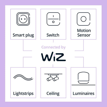 Philips Foco LED Inteligente A Todo Color A19 60W | 4 unidades, 800 lm, E26 interior, automatización atardecer amanecer, detección movimiento, control voz aplicación