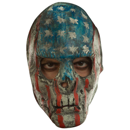 Urban Mask, Máscara Artesanal Creepy Patriotic, Disfraz de Asesino de miedo para Halloween y Fiestas de disfraces