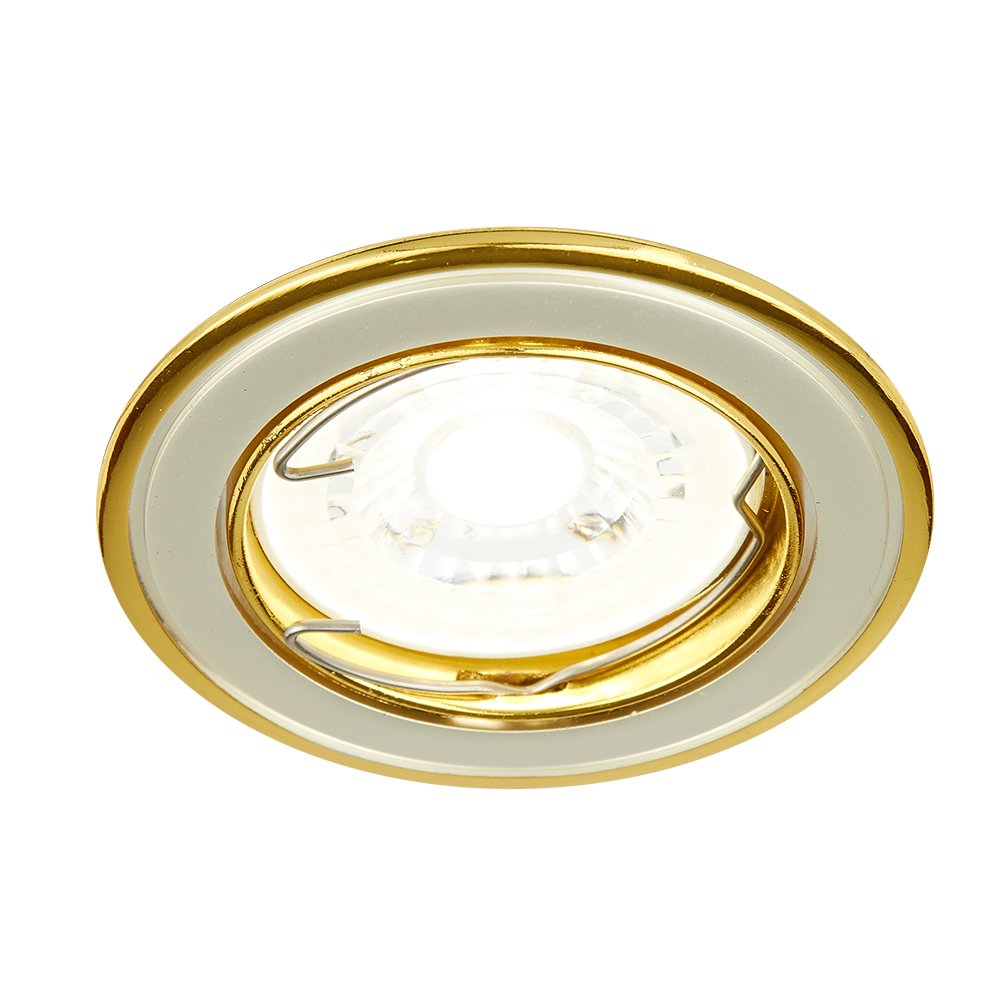 Tecnolite - Lámpara Downlight Empotrable Dirigible, Potencia Máx. 6 W, Base GX5.3, Foco MR16 no incluido