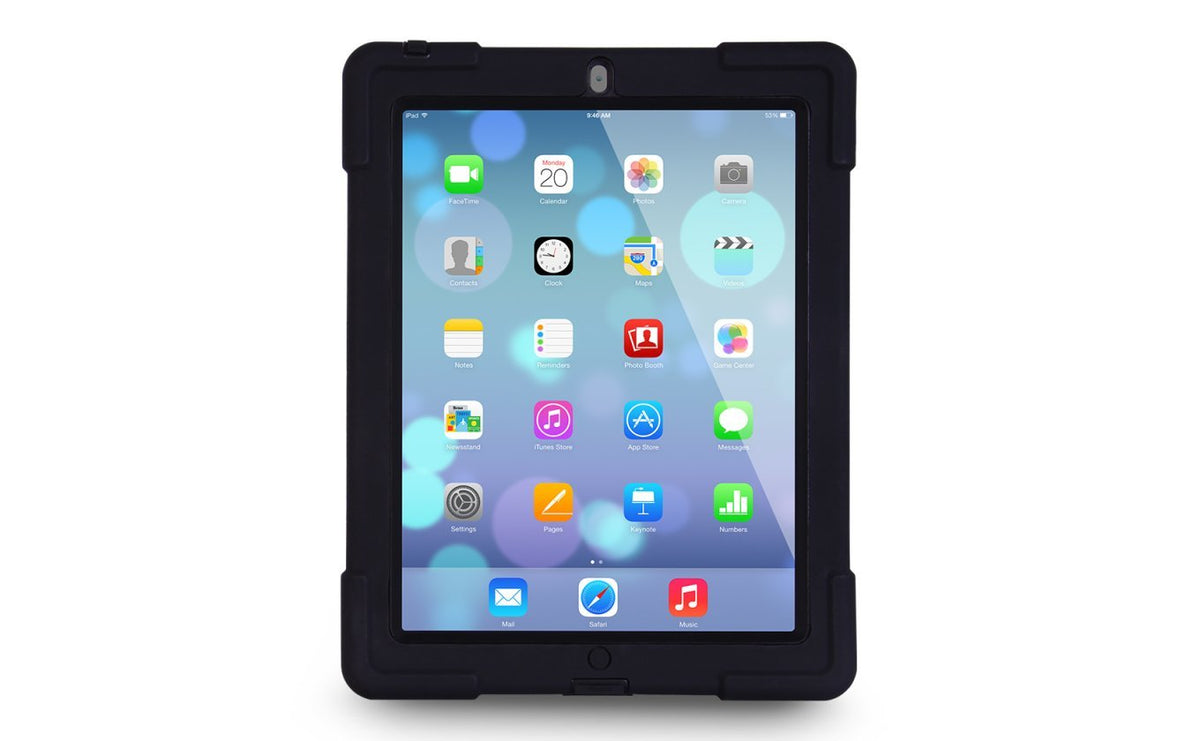 The Joy Factory aXtion Bold, Rugged Water-Resistant Case w/Built-in Screen Protector for iPad 4th/3rd/2nd Gen (Black/Black)